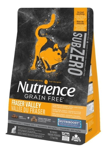 Nutrience Subzero Gato Fraser Valley 5 Kg - Aquarift