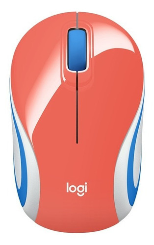Mouse Wireless Logitech M187 Refresh Coral 005362 Color Refresh Coral