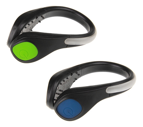 Luces Led Con Clip Para Zapatos, Azul Y Verde, Ropa Para Cor