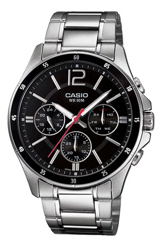 Reloj Casio Mtp-1374d Acero Hombre Original 100% Garantía