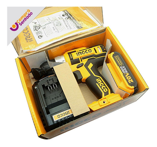 Taladro Atornillador 20v Ingco (batería + Cargador)