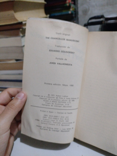 El Manuscrito De Chancellor Robert Ludlum S21 (Usado)