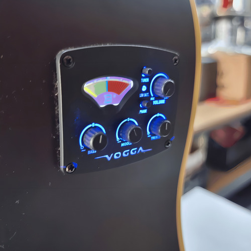 Violão Aço Elétrico Folk Flamed Vogga Vck370 Mf