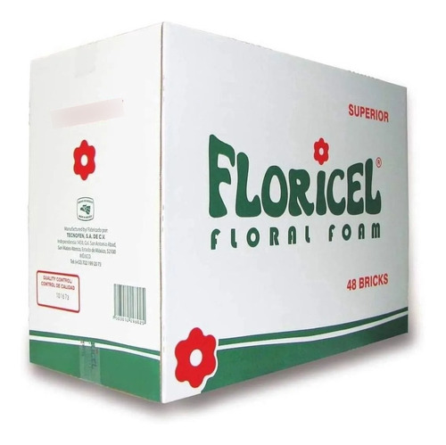 Espuma Floral Floricel, Arreglos Florales Caja X 48 Unidades