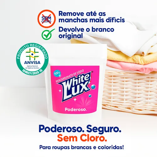 Percarbonato De Sódio 100% Puro Tira Manchas Alvejante Whitelux