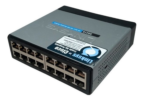 Switch Linksys 16 Puertos Ethernet Escritorio 100mb Uso Rudo (Usado)