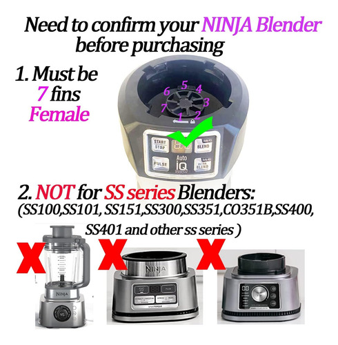 Cuchilla Macho 7 Aletas Para Nutri Ninja Blender