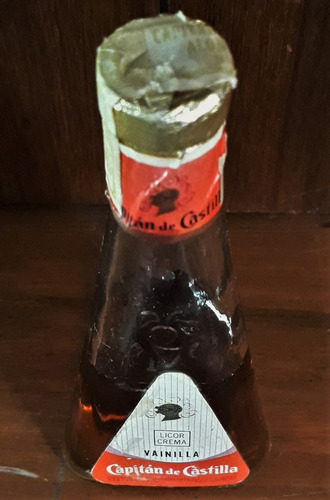Botellita Capitán De Castilla Licor Crema De Vainilla (Usado)