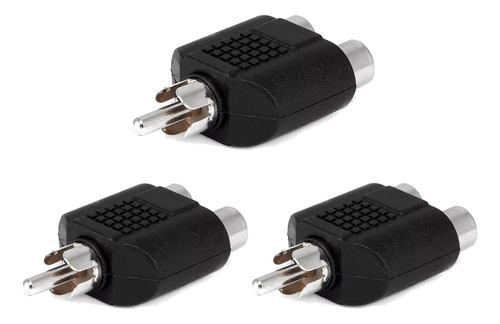 Adaptador Plug Rca Macho Stereo / Rca Hembra X2 Mono X3