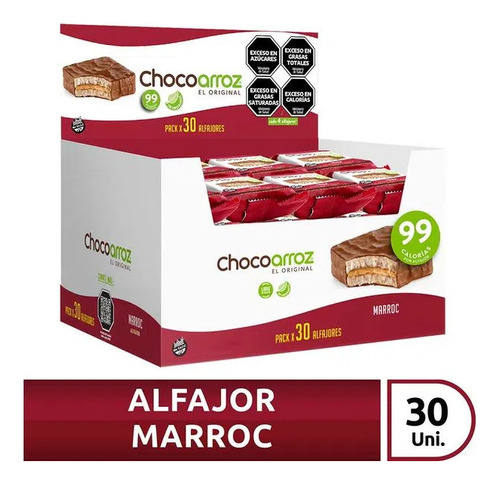 Chocoarroz Alfajor Sabor Marroc (22g X 30 U)