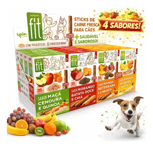 Kit 8 Petiscos Saudáveis Spin Fit