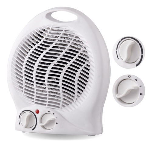 Calentador de aire eléctrico portátil para habitación de 220 V, color blanco