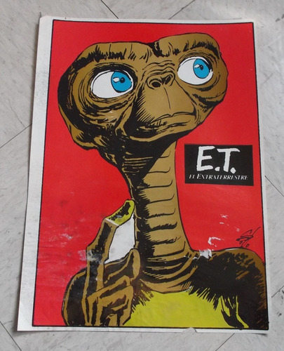 Vintage Poster Lobby Card Del Extraterrestre E. T.  Cartel!