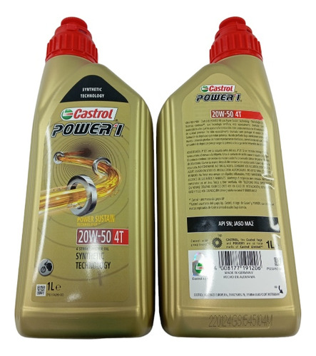 Aceite Para Motor Sintético 20w-50 