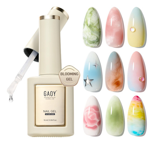 Gaoy Blooming Gel - Esmalte De Uñas En Gel, 0.63 Onzas Líqui