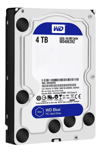 Imagen 2 de 3 de Disco duro interno Western Digital WD40EZRZ 4TB azul