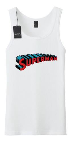 Musculosa Hombre Superman Dibujo Art Logo Imagen - Pssu1