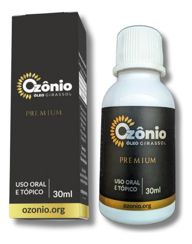Imagem 2 de 2 de (5 Frascos) Óleo De Girassol Ozonizado