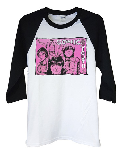 Polera Raglan 3/4 Sonic Youth Live Warehous Rock Abominatron