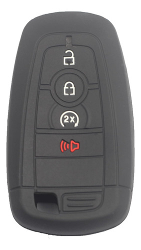 Funda Protectora De Goma De Silicona Negra Para Ford Edge, E