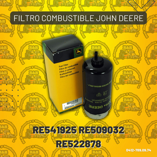 Filtro Combustible John Deere Re541925 Re509032 Re522878