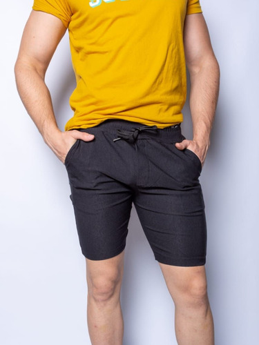 Pantalón Corto Short Bermuda Hombre Estampado Liso Talles