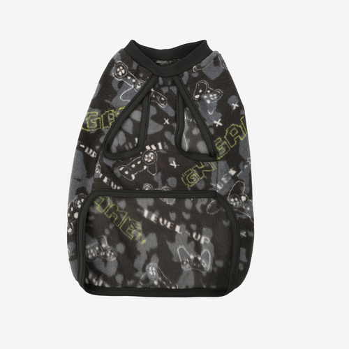 Poncho Polar Chaleco Estampado Perros Ropa Invierno Abrigo Talle 9 --- Gamer