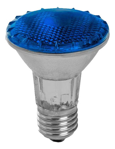 Lâmpada Halogena Par 20 50w 127v Dimerizavel Azul 3 Peças