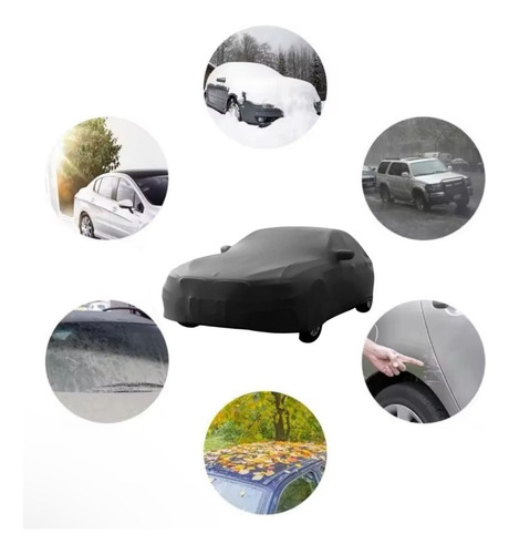 Carpa Funda Cubre Auto Extra Gruesa Premiu Con Felpa Talla M