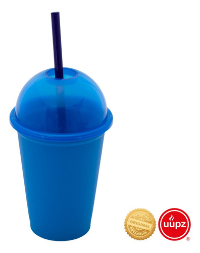 30 Vasos Tipo Bolo Para Fiesta- Candy Bar Mini Saturn 12 Oz Color Azul neón