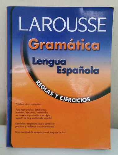Libro Larousse Gramática Lengua Española
