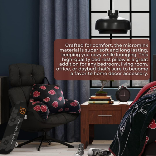 Franco Naruto Anime Akatsuki Patrón Lectura Reposo En Cama