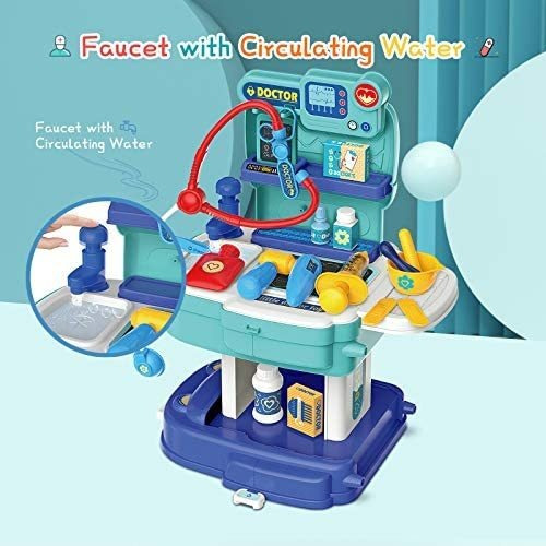 Imagen 3 de 6 de Doctor Kit Para Niños Pequeños Médico Set 31pcs Simulación