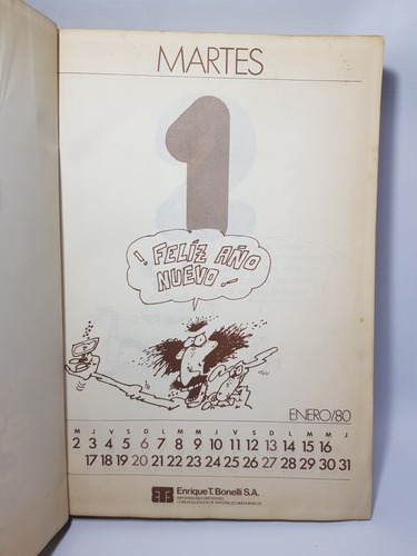 Imagen 6 de 10 de Fontanarrosa Libro Almanaque 1980 Pequeño Doblez Mag 56968