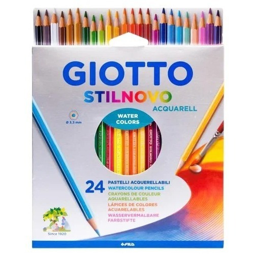 Lápices Acuarelables Giotto Stilnovo En Caja 24 Colores