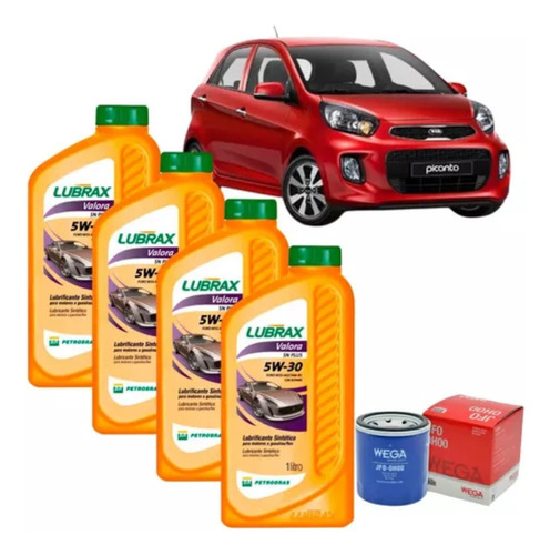 Kit Troca De Óleo Picanto 5w30 Lubrax + Filtro 