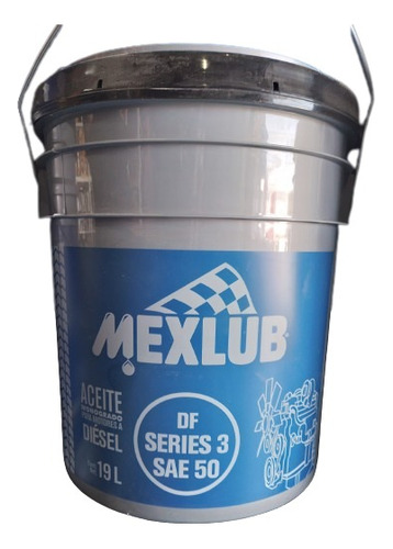 Aceite Motor Diesel Mexlub Sae 50 Cubeta 19 Litros