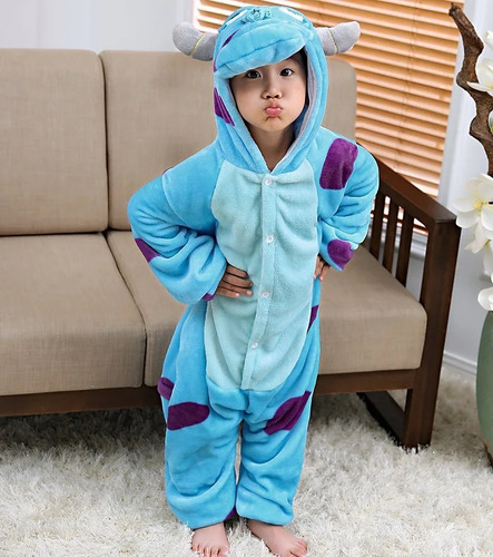 Imagen 2 de 3 de Pijama Kigurumi Chicos Infantil Para Dormir Mameluco Disfraz