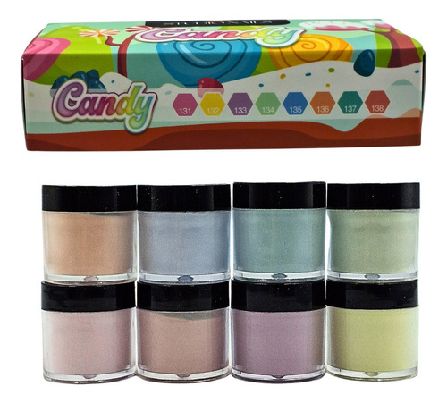 Colección Polvos Para Uñas Acrílicas. A Elegir. Studio Nails Color Candy