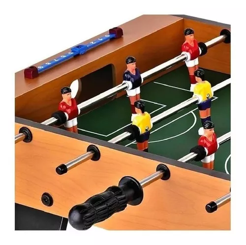 Jogo Mini Hóquei de Mesa e Futebol Pebolim - 2 em 1 - Brinca Mundo