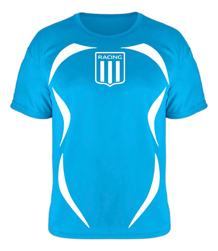 Remera Deportiva Racing Club Avellaneda Fútbol Escudo