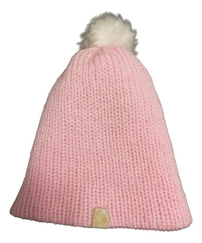 Gorro De Lana Con Pom Pom De Piel Sintética