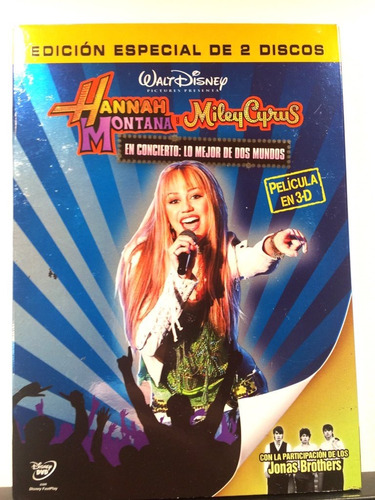 Hannah Montana Miley Cyrus En Concierto 3d (dvd ) Cerrado Or