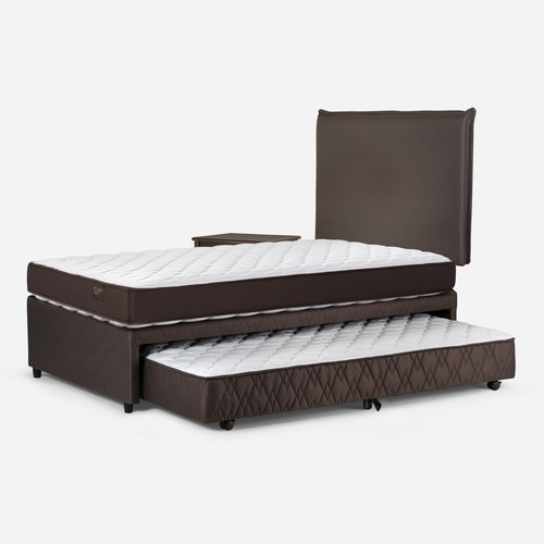 Diván Cama Rosen Ergo-t New 1,5 Plazas +muebles Maurice Choc