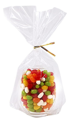 50 Bolsas De Celofán Plano Transparente Embalaje De Regalo