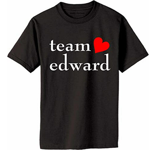 Team Edward Camiseta Negro LG Adultos.