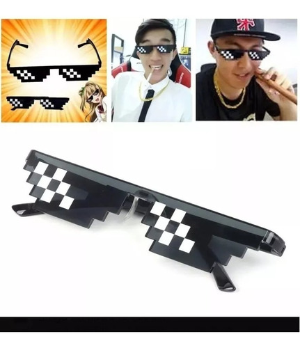 Combo Lentes Pixel Meme Thug Life X 25 Unidades