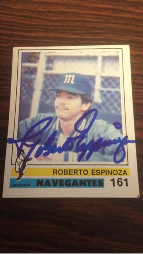 Rigoju Barajita Autografiadas Roberto Espinoza Album 88-89