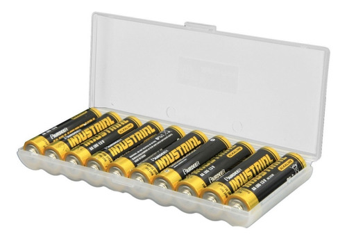 Estuche Caja Organizadora De Baterias Aa Para 10 Pilas 
