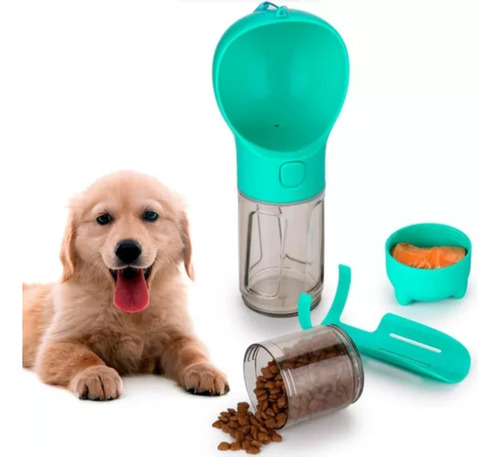 Botella Dispensador De Agua Multiusos 4 En 1 Para Perro